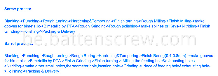 90/28 PP, PE грануляванай перапрацоўкай экструзійнай шрубавай бочкай